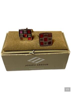 Vintage New In Box Joseph Abboud Cuff Links Still In the box.